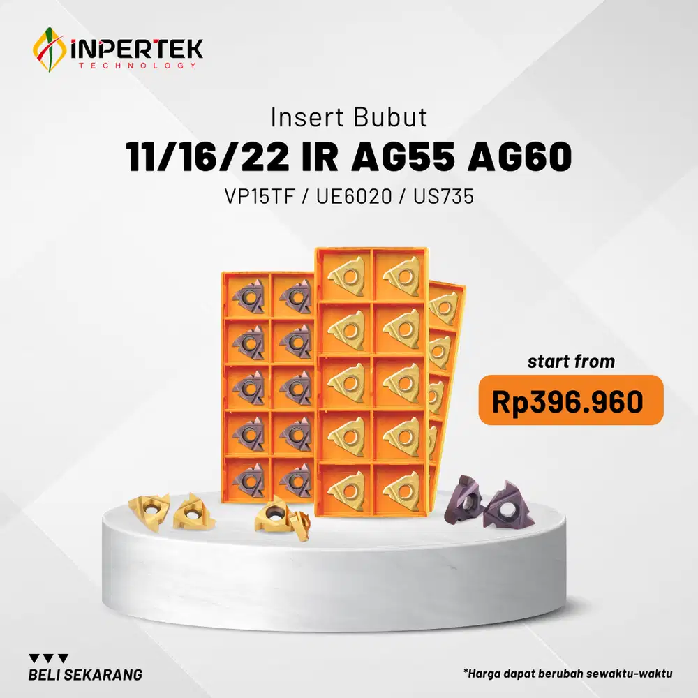 Insert 11/16/22 IR Mitsubishi Type AG55 AG60 Grade VP15TF UE6020 US735