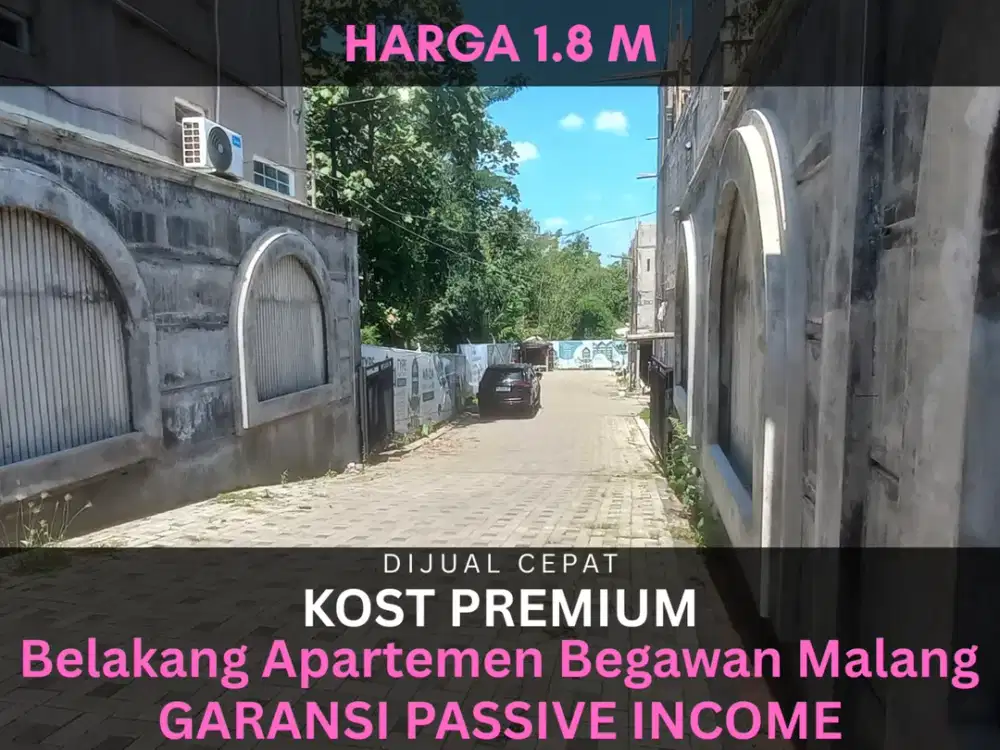 Cocok Dibangun Kos Kosan 5 Menit Kampus UNISMA Malang Jual Kost Sertifikat Pecah