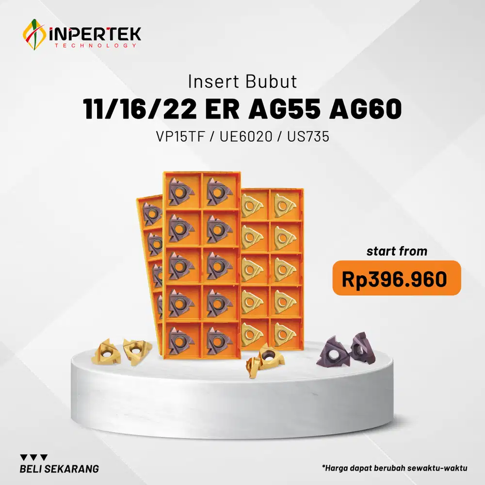 Insert 11/16/22 ER Mitsubishi Type AG55 AG60 Grade VP15TF UE6020 US735