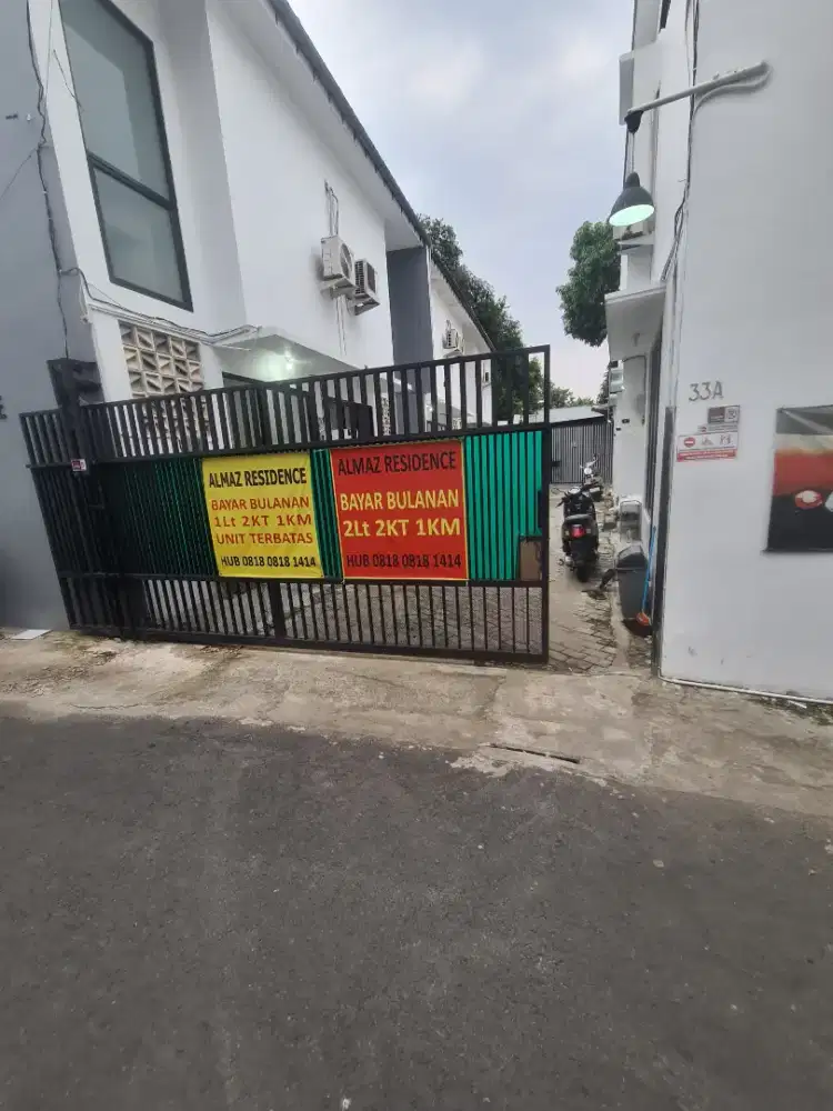 SISA 1 UNIT! Bayar Bulanan Rumah Kontrakan 1Lt 2KT 1KM AC Dapur Condet