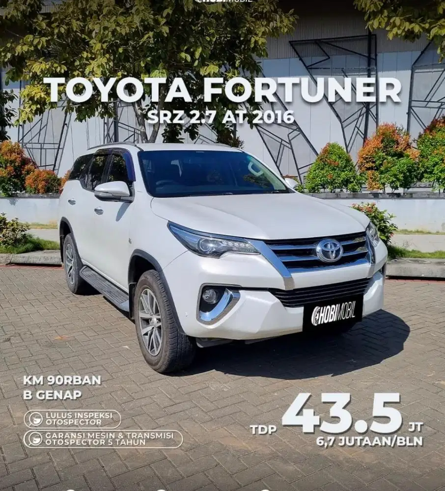 Unit : Fortuner SRZ 2.7 AT Thn 2016