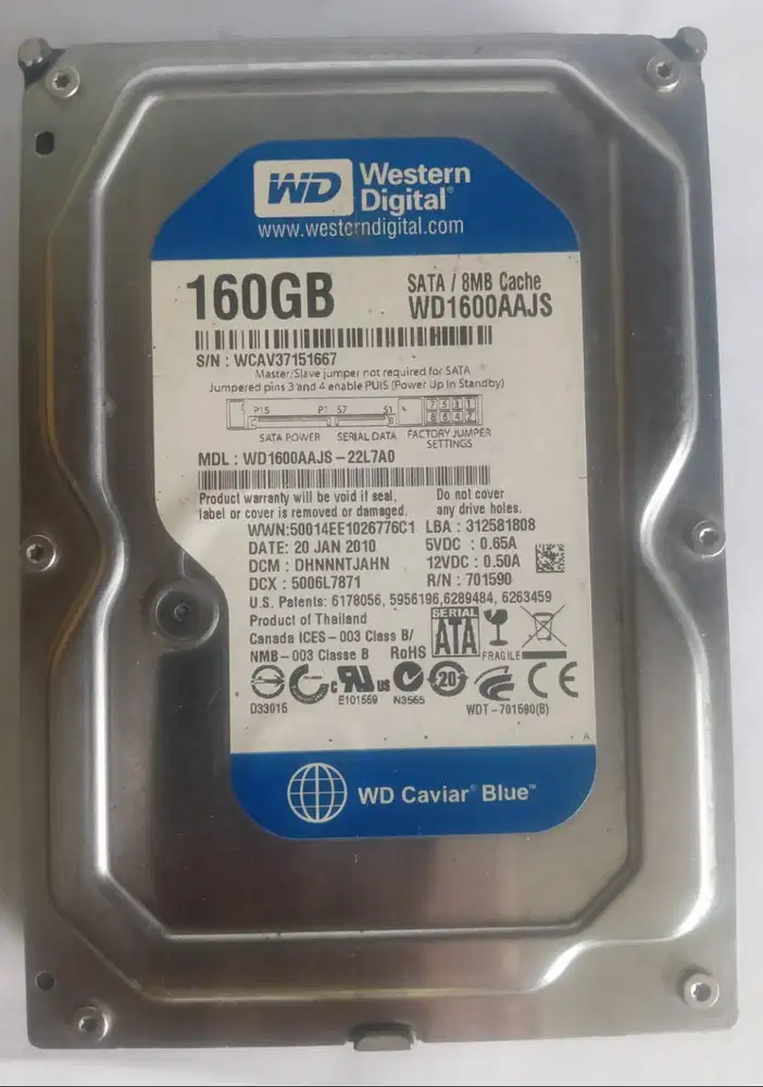Hardisk 160GB WD