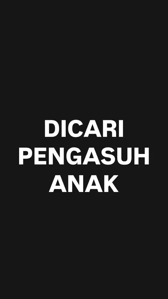 Dicari Pengasuh Anak Daerah Tapos Depok