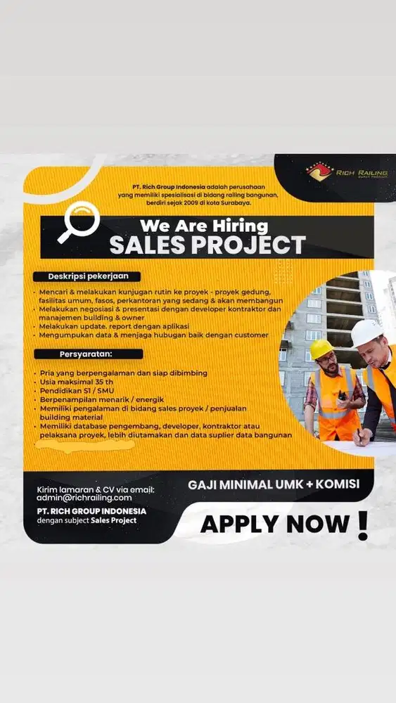 Sales Proyek Lapangan