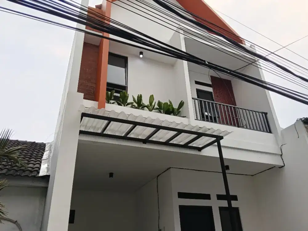 Rumah baru disewakan,2 lantai daerah pondok aren ,jalan pesantren