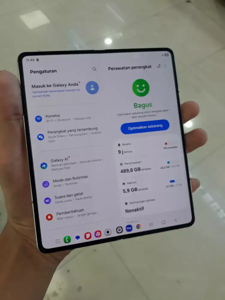 Samsung Z fold 4 5G ram 12/512 resmi sein