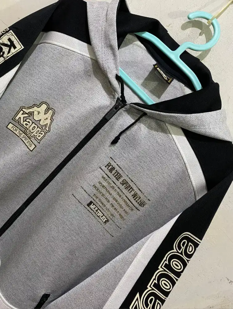 KAPPA Hoodie Big Logo Three Tone Vintage