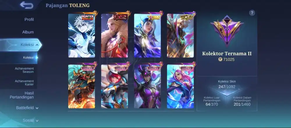 Jual akun ML terpercaya