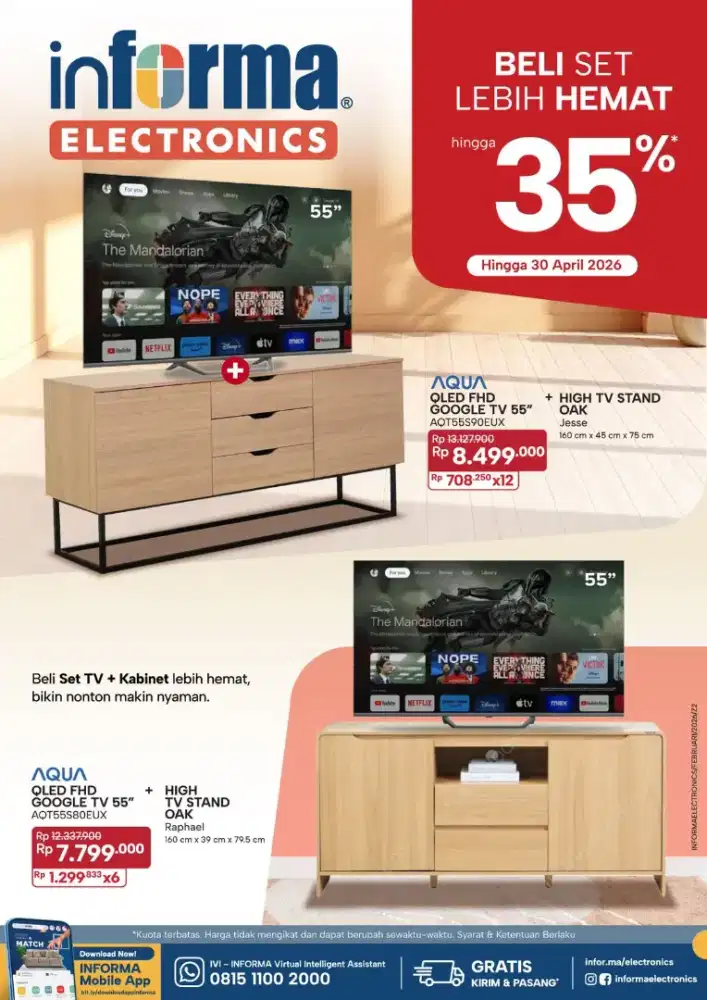 Promo tv aqua google tv free meja