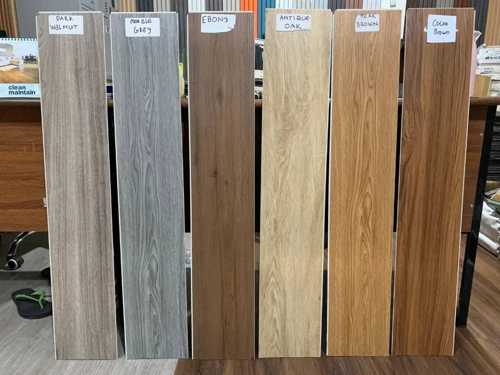 SPC Youra lantai Kayu Wood Flooring Vinyl Klik Tanpa Lem Harga Permete
