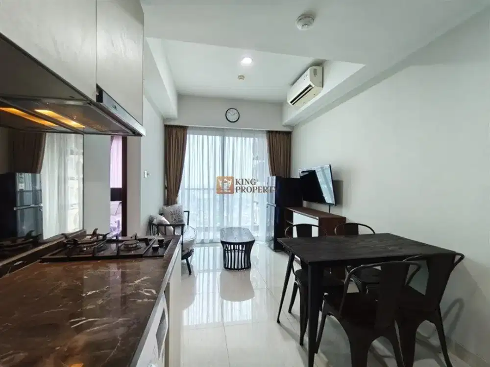 Terkoneksi Green Sedayu Mall & Dekat Bandara Soetta, Disewa 3BR Green Sedayu Taman Palem Furnished Minimalis, Fasilitas Kolam Renang, GYM, ATM Center