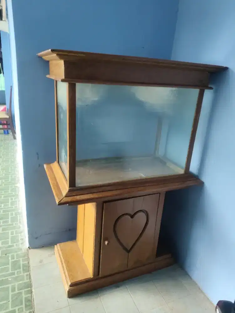 Lemari aquarium bufet aquarium