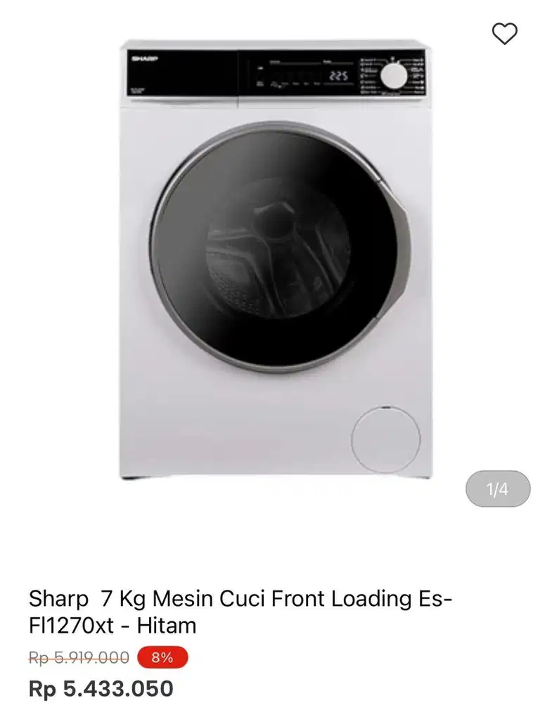 WM FRONT LOAD SHARP 7kg