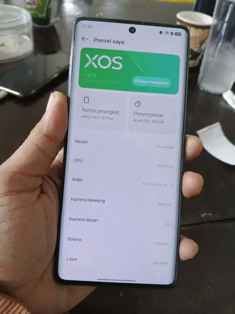 Infinix hot 50 pro plus ram 8/256 fullset