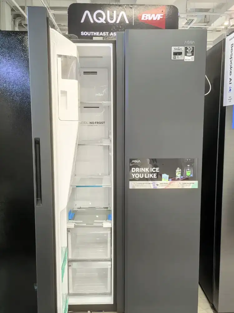 AQUA REFF SIDE BY SIDE 618 LITER CICILAN TANPA KARTU KREDIT