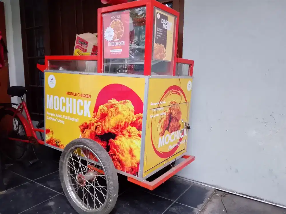 Gerobak Sepeda Bekas Fried chicken