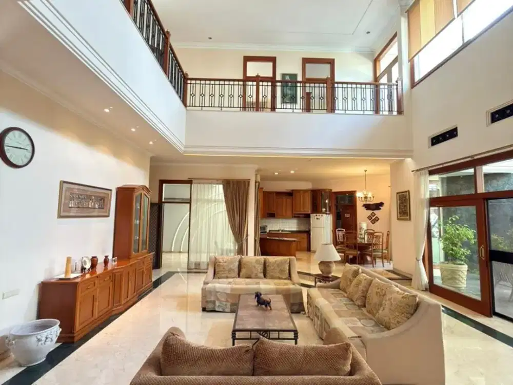 Rumah 2 Lt Mewah Marmer Full Furnish Satelit Jalan Kembar