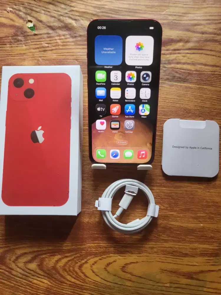Iphone 13 128gb red inter all operator fulset mulus normal no minus