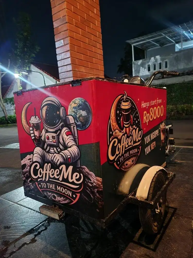 LOWONGAN KERJA SEBAGAI RIDER GEROBAK KOPI KELILING
