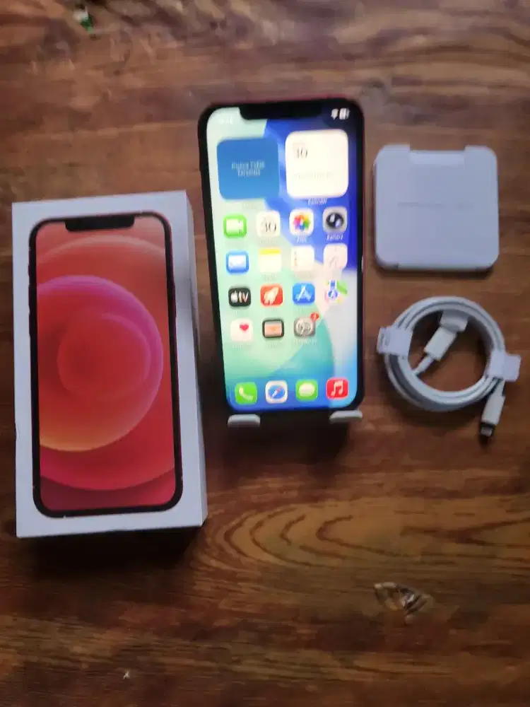 Iphone 12 128gb red inter all operator fulset mulus normal no minus