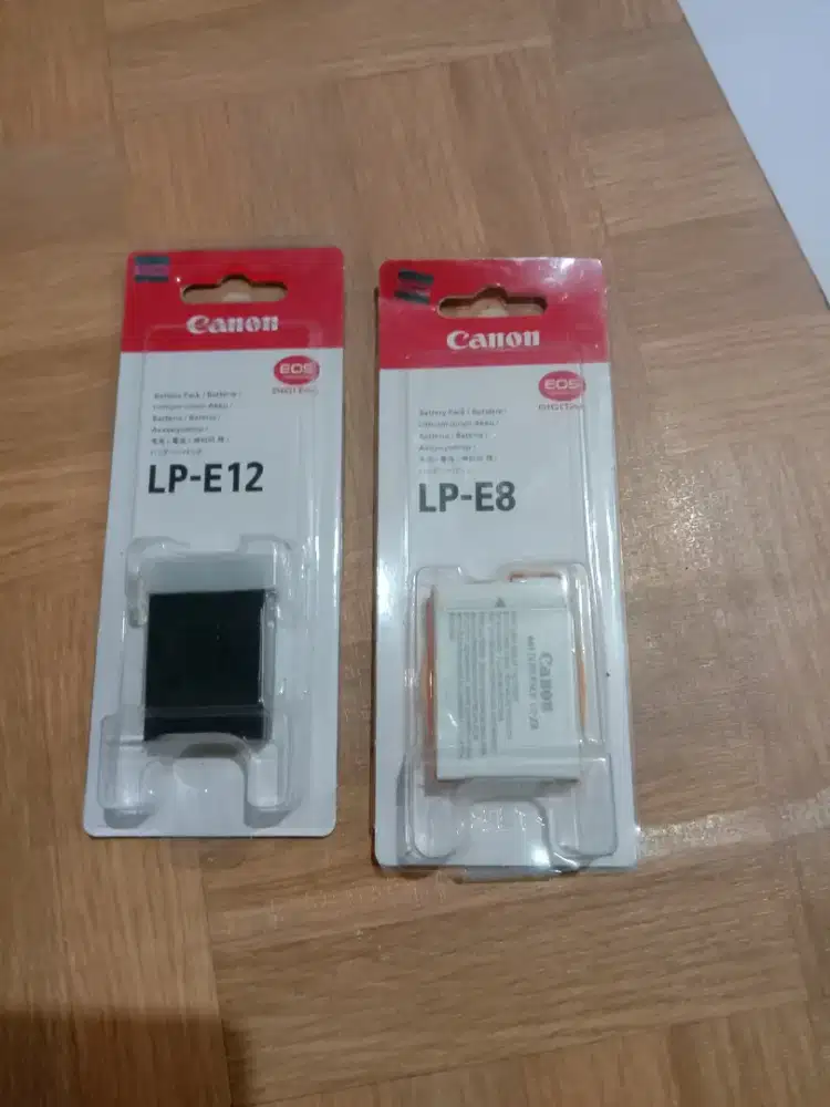 Baterai Canon LP-E12 dan LP-E8
