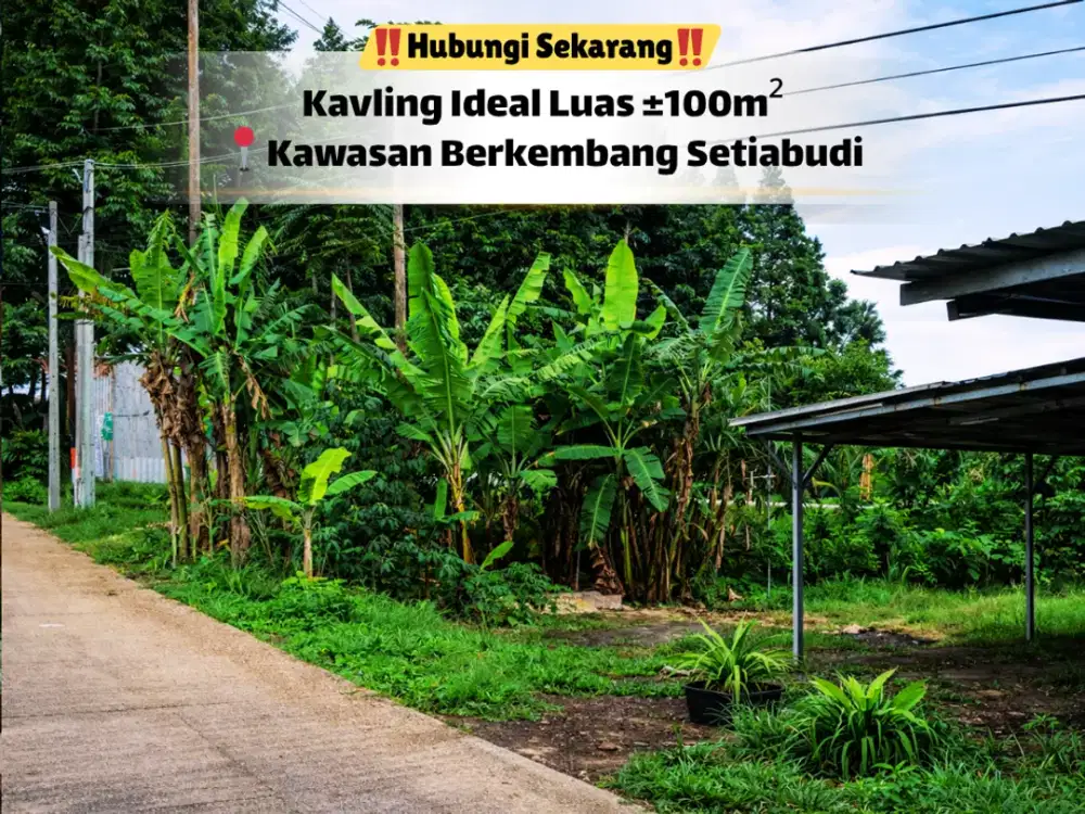 Tanah 100m² Setiabudi – Siap Bangun, Tinggal Eksekusi