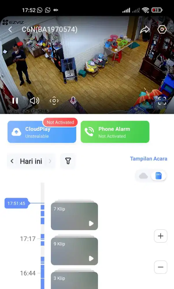Paket murah cctv ezviz wireles + memori free bagus puas