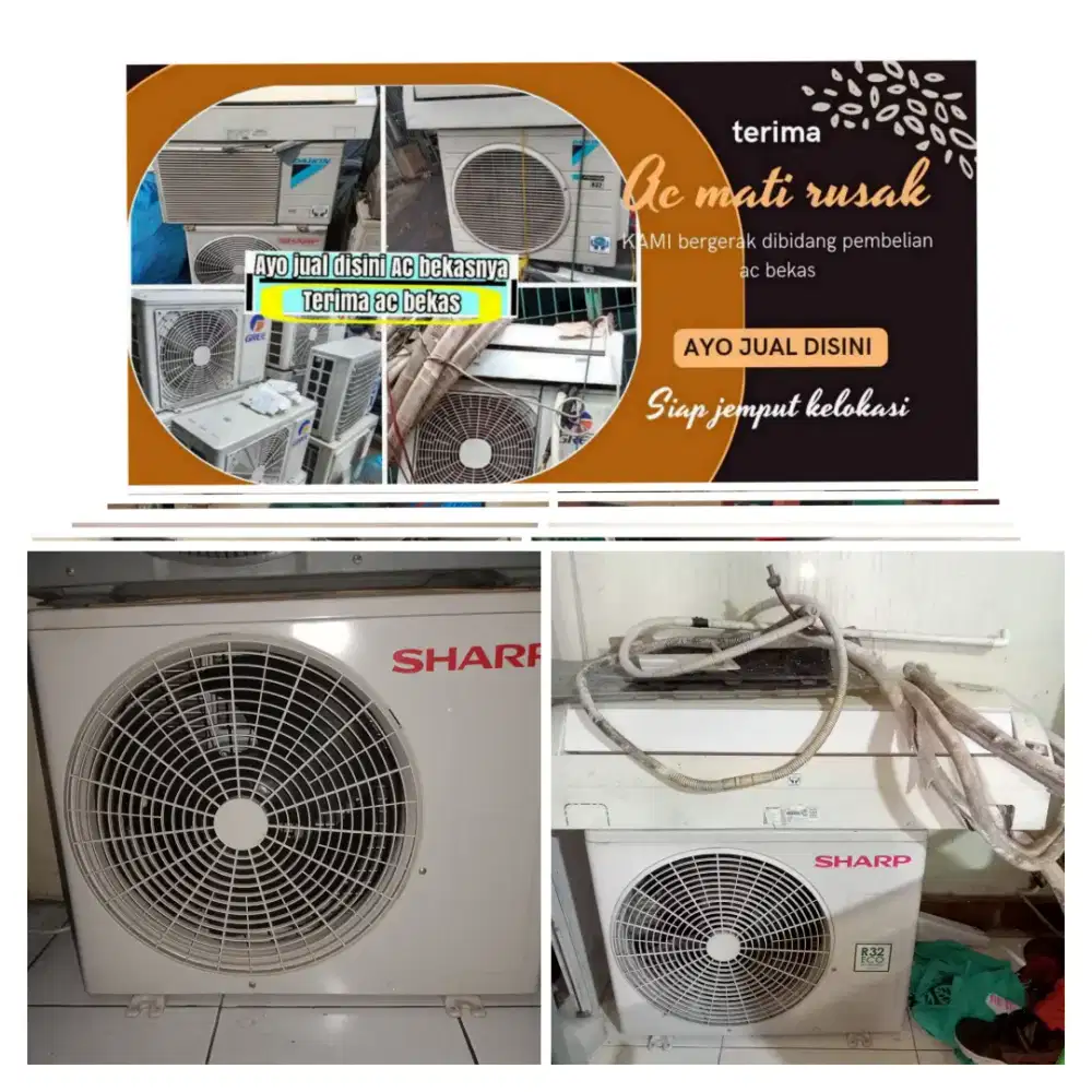 Terima ac bekas rusak