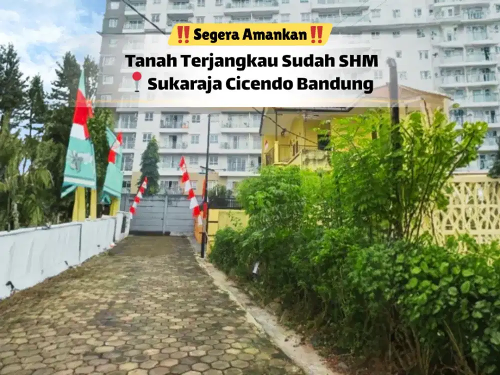 Tanah 396 m² Sukaraja – Bentuk Bagus & Siap Bangun