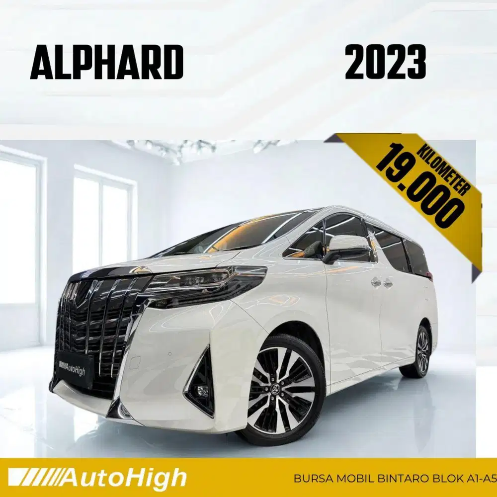 DP10% [Km19.000] Alphard G 2023 White Reg 2024 #AUTOHIGH