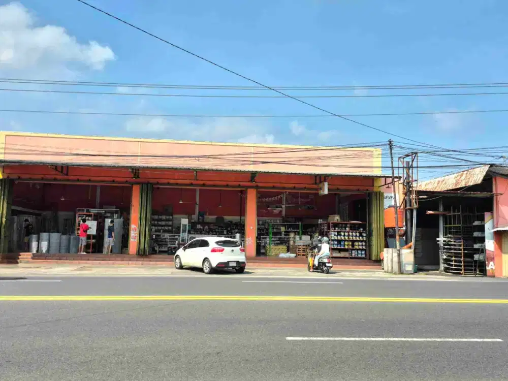 Ruang Usaha plus Gudang Luas dan Rumah Mewah Akses Jalan Raya Dekat Tol