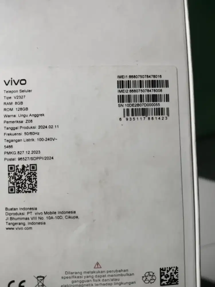 Vivo y100 5G fullset