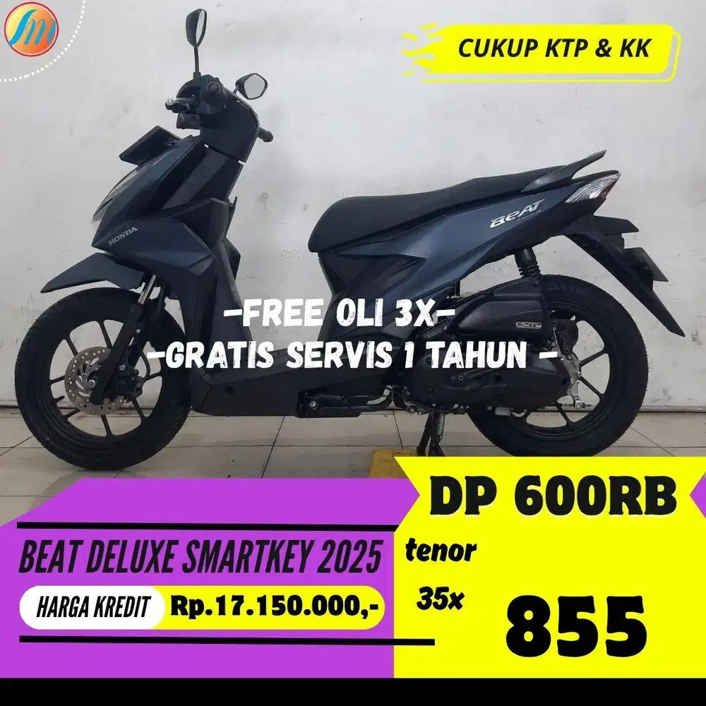 HONDA BEAT DELUXE SMARTKEY 2025 DP CUKUP 600RB ANGSURAN SANGAT RINGAN
