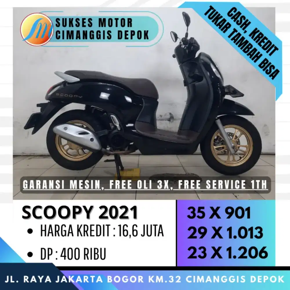 DP 400 SCOOPY PRESTIGE 2021 KREDIT CICILAN RINGAN [SUKSES MOTOR]