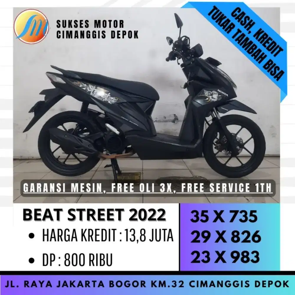 BEAT STREET ESP 2022 CASH KREDIT CICILAN RINGAN [SUKSES MOTOR]