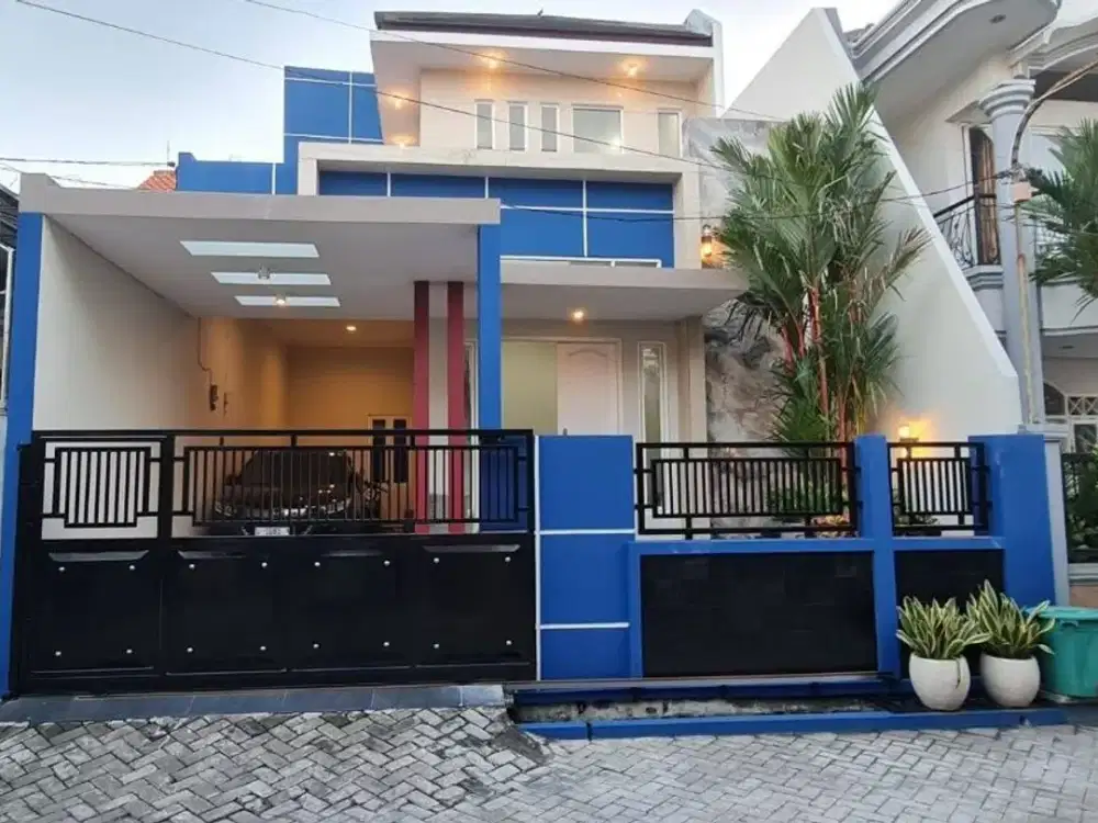 ‼️JUAL CEPAAT, FULL FURNISHED ‼️ RUMAH MODERN di KARAH TAMA JAMBANGAN GAYUNGAN SURABAYA SELATAN DEKAT A YANI, JAWA POS, Dsb