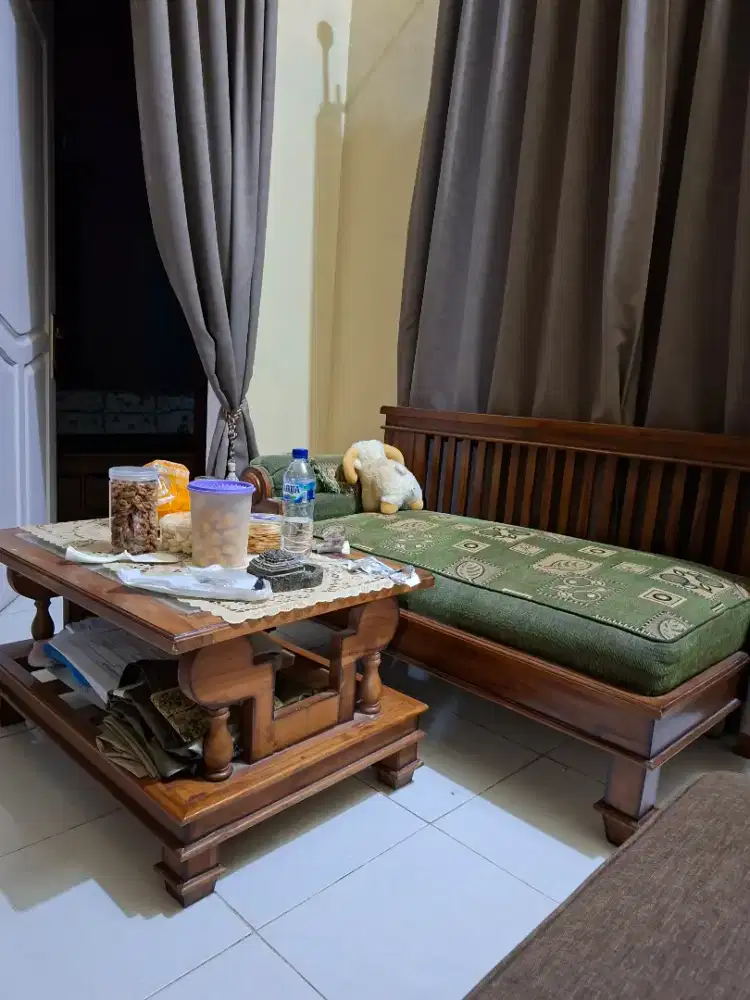 Full set meja kursi tamu, 4 item