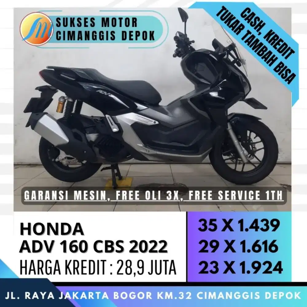 HONDA ADV 160 CBS 2022 MULUS UNIT SIAP PAKAI [SUKSES MOTOR]