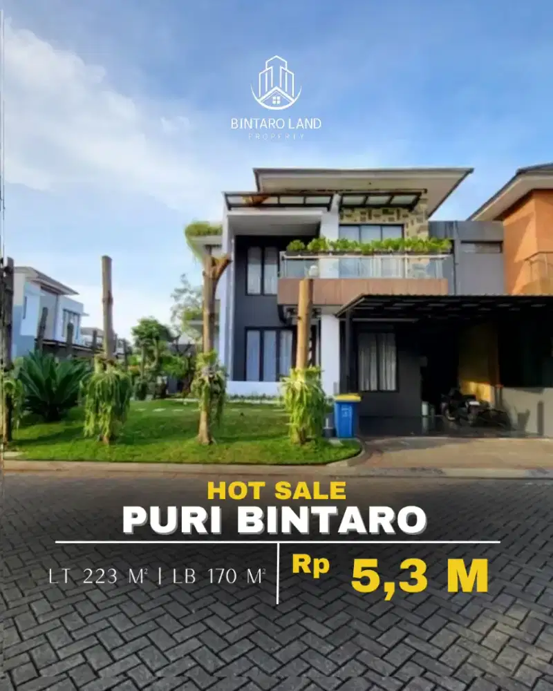 Dijual Rumah siap huni di Puri Bintaro Sektor 9 .