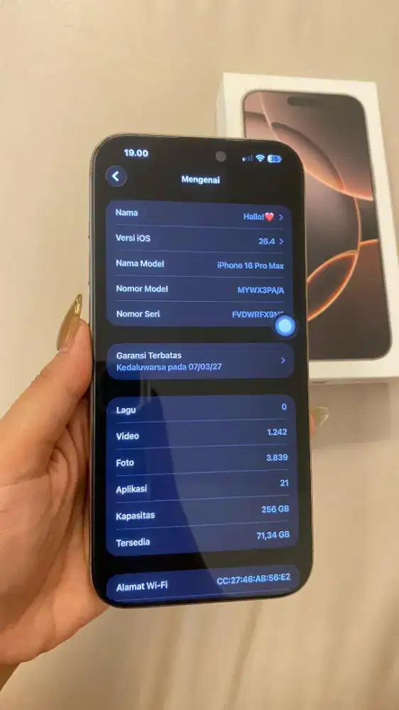 iPhone 16 pro max 256