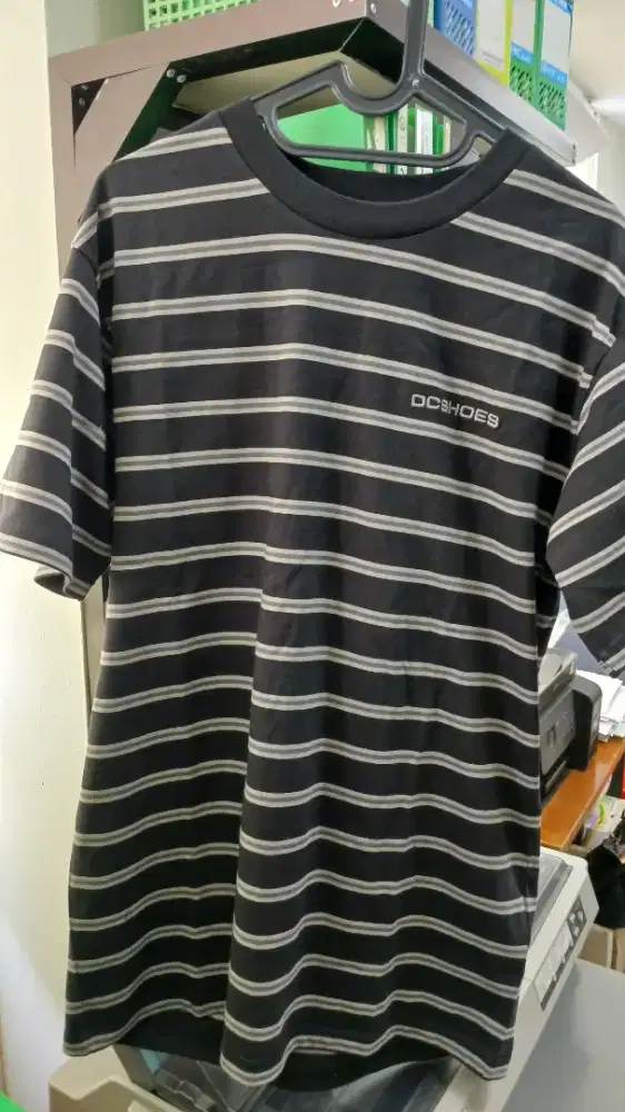 DC Shoes Men Upstate Sripe Tee Top Black Upstate Stripe ORIGINAL