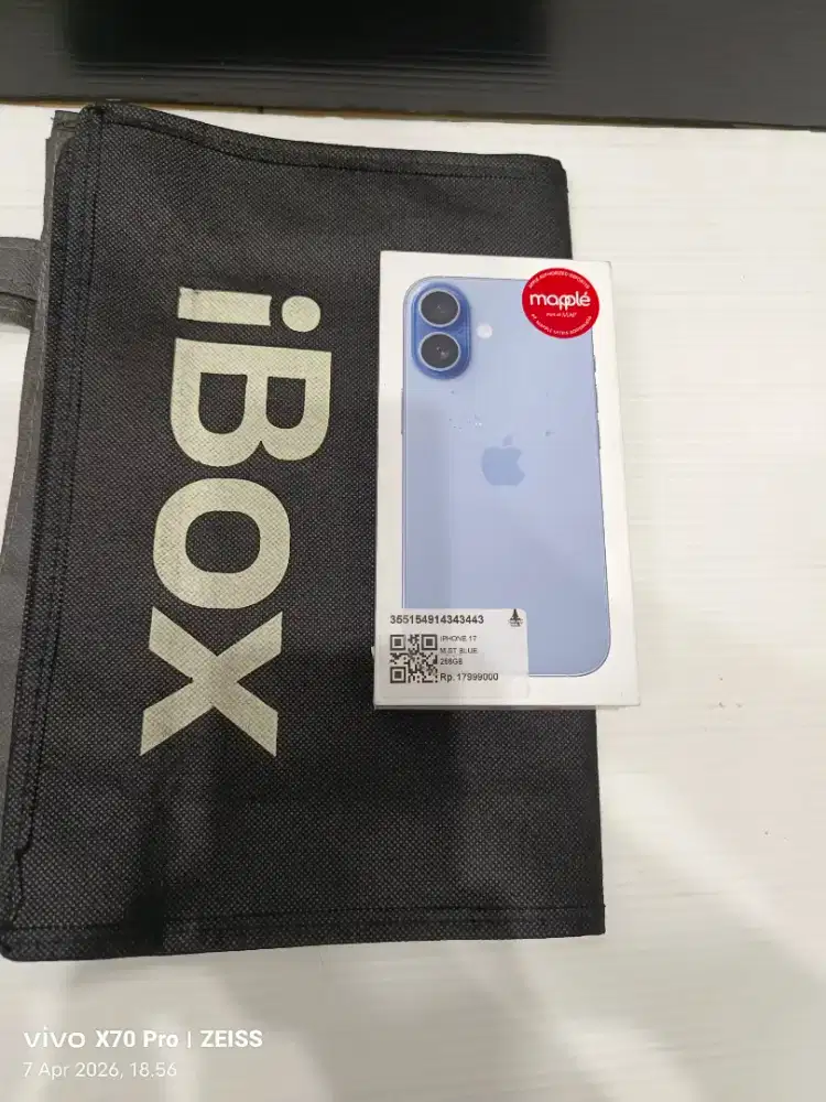 iphone 17 256gb baru segel fresh BNIB Garansi iBox belom aktiv