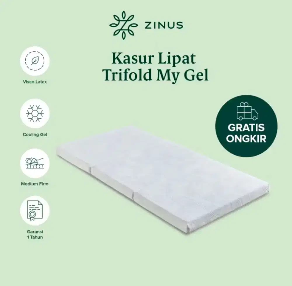 KASUR LIPAT DAN KASUR MEMORY FOAM - MERK ZINUS