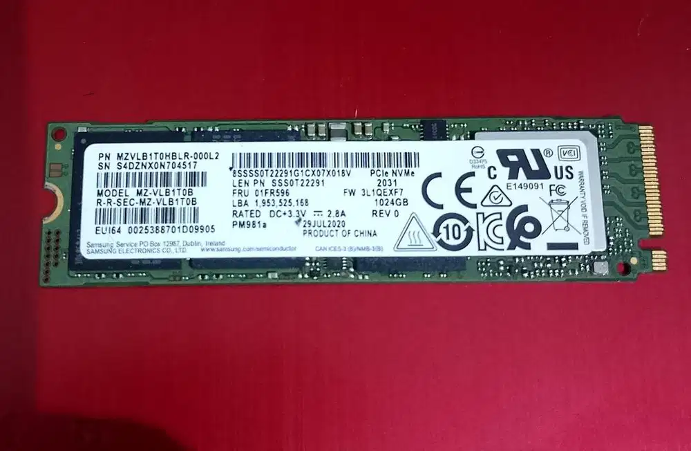 SSD 1tb Nvme Samsung