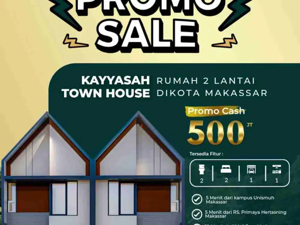 RUMAH 2 LANTAI KOTA MAKASSAR DEKAT KAMPUS UNISMUH MAKASSAR