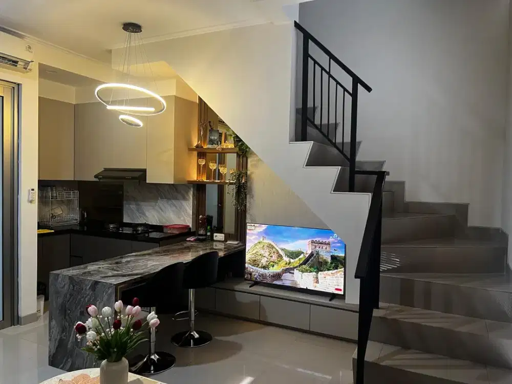 Rumah PIK 2 DISEWA Ukuran 4,5x10 Full Furnish Interior Lengkap Ready