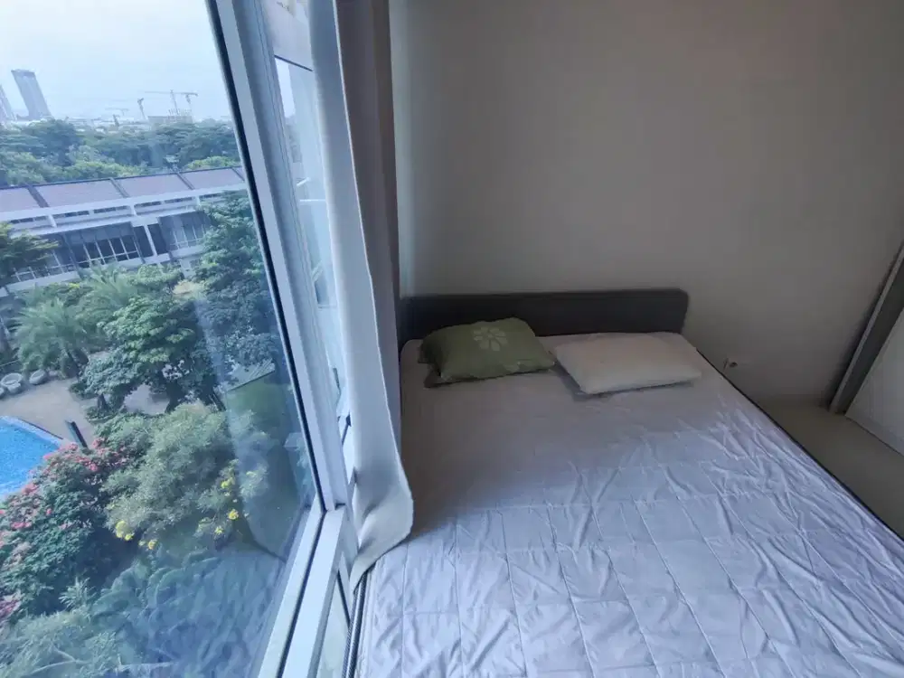 Sewa Apartemen Puri Mansion 1 Kamar Tidur 37 m2 View Langsung Kolam Renang Kondisi Furnish Dijamin Harga Termurah
