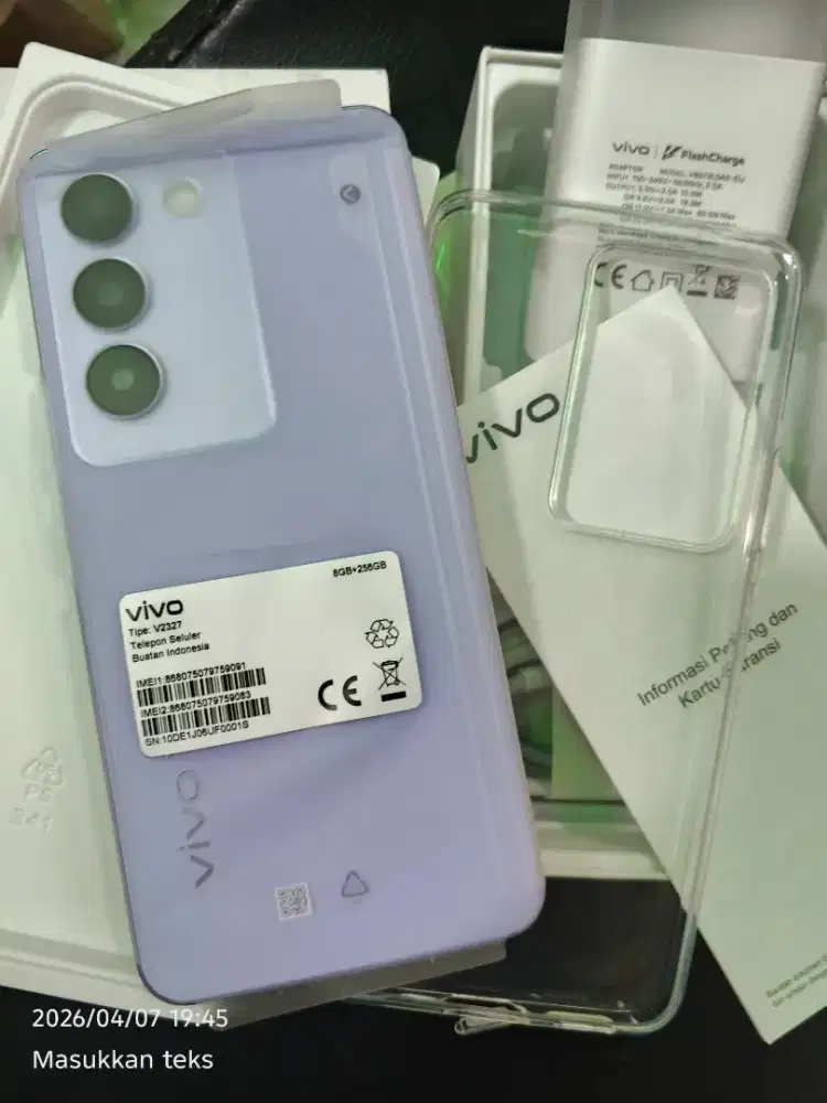 Jual Hp Vivo Y100 5G ram 8+8/256gb kondisi like new.kyk baru no minus2