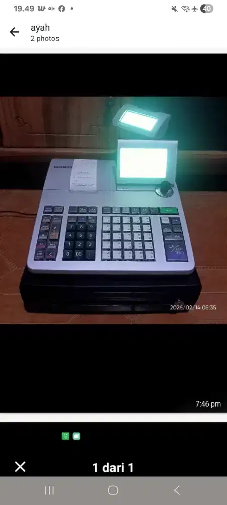mesin kasir casio S400 gress ready