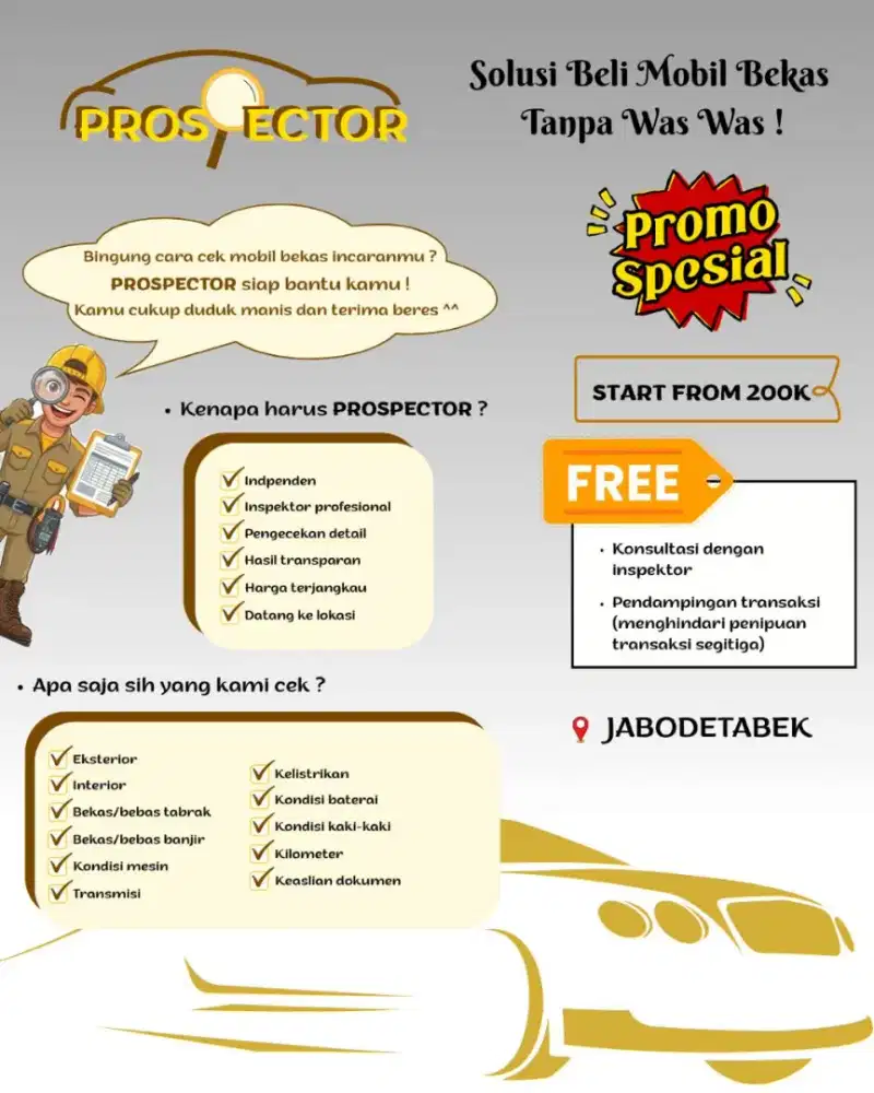 Jasa Inspeksi Mobil Bekas